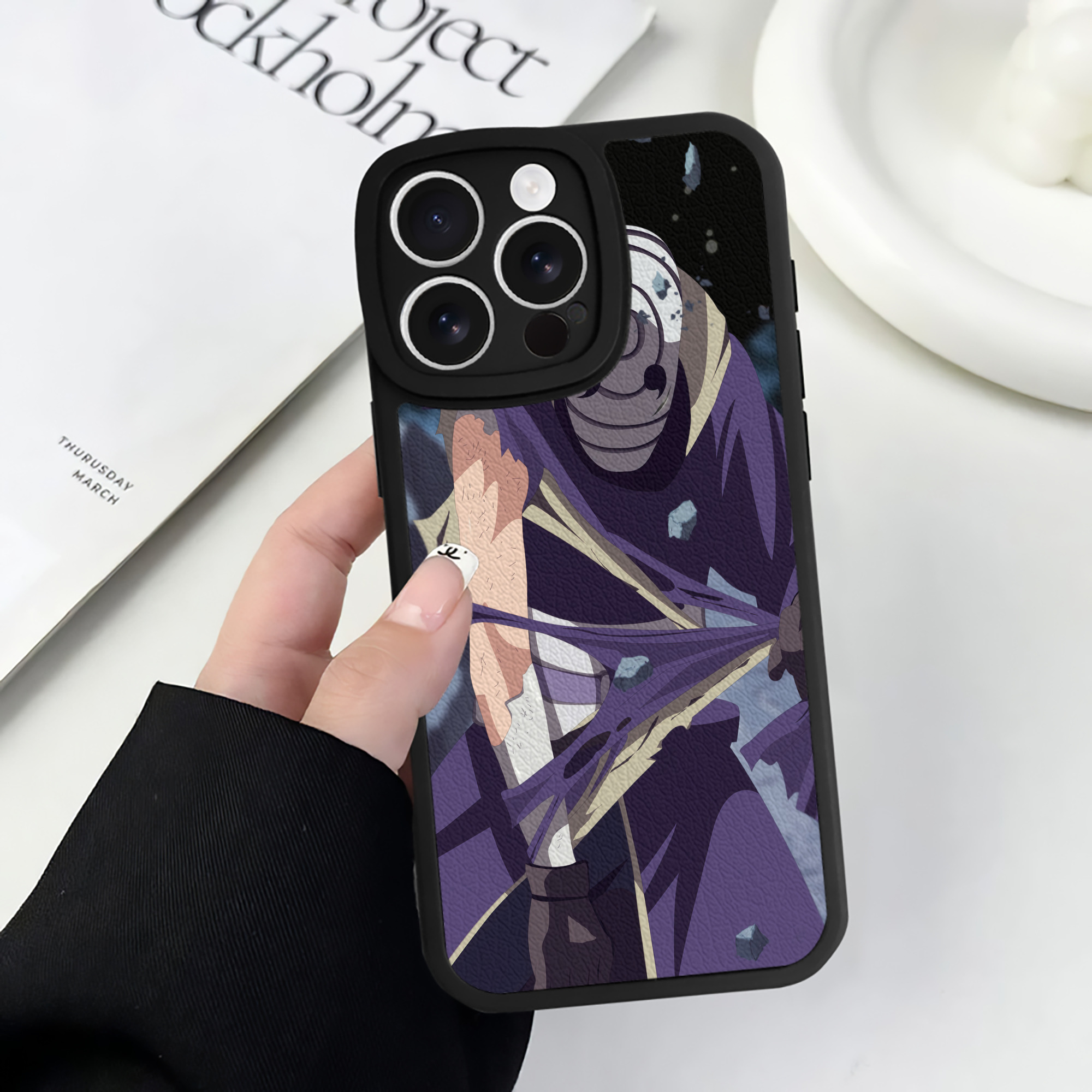 （画像用） NARUTO -ナルト- NARUTO -ナルト- 疾風伝 【iPhone 16シリーズ対応】シリコンスマホケース（レザー調） 材質：シリコン